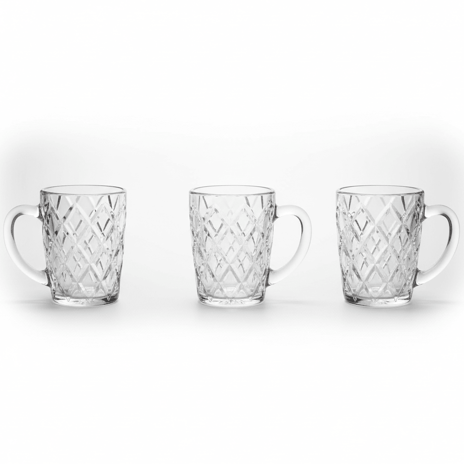 Germax Premium Glass Mug Set of Three Pieces with Gold Rim Design and 150 ml - Al Kabayel Discount CentreGermax Premium Glass Mug Set of Three Pieces with Gold Rim Design and 150 mlTumblersGermaxAl Kabayel Discount Centre