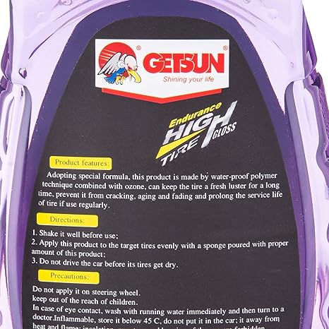 Getsun Endurance High Tire Gloss - 500ml - Al Kabayel Discount CentreGetsun Endurance High Tire Gloss - 500mlAutomotiveGetsunAl Kabayel Discount Centre