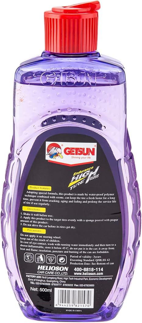 Getsun Endurance High Tire Gloss - 500ml - Al Kabayel Discount CentreGetsun Endurance High Tire Gloss - 500mlAutomotiveGetsunAl Kabayel Discount Centre