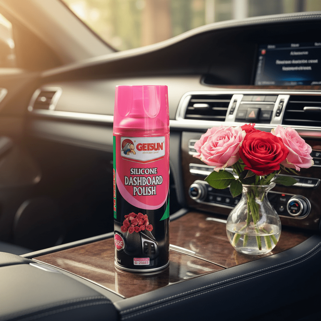 Getsun Silicone Dashboard Polish – Rose Fragrance - 450ml - Al Kabayel Discount CentreGetsun Silicone Dashboard Polish – Rose Fragrance - 450mlFragrancesGETSUNAl Kabayel Discount Centre