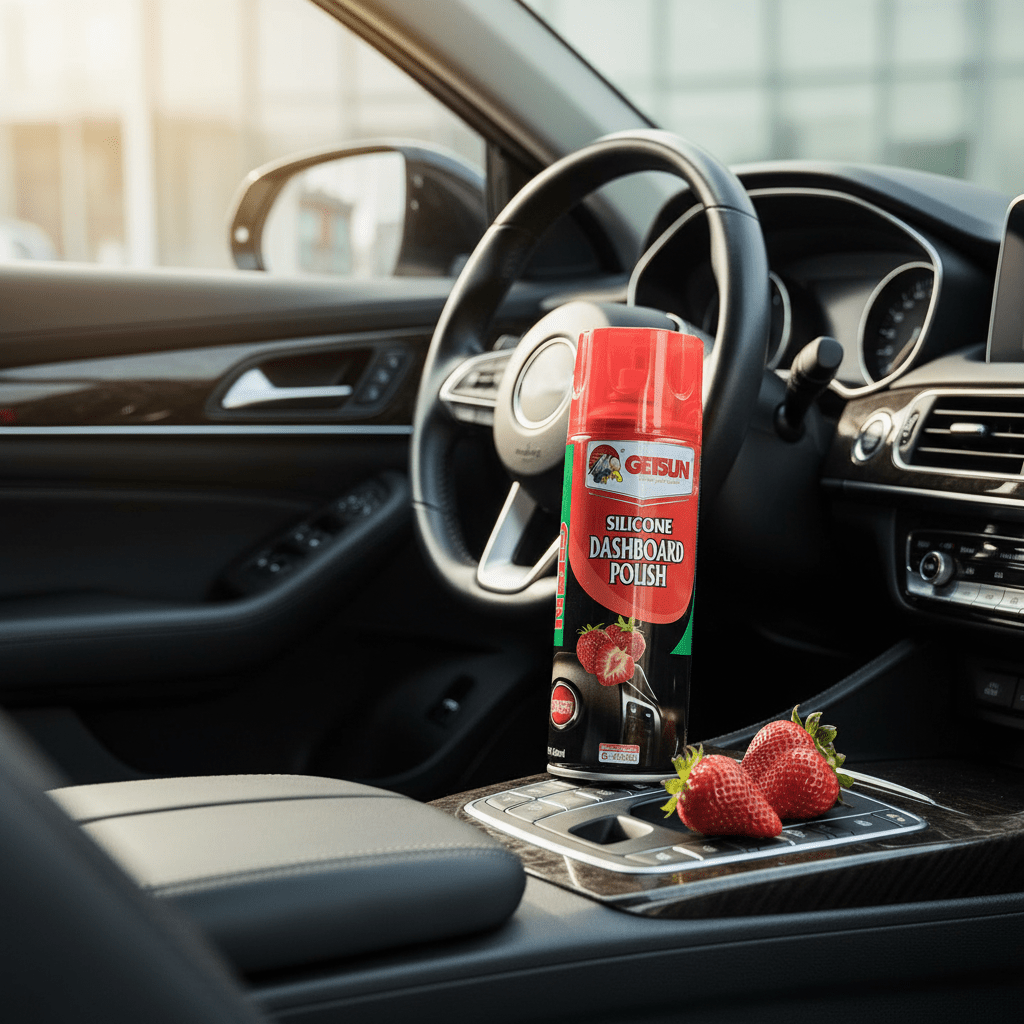 Getsun Silicone Dashboard Polish – Strawberry Scent - 450ml - Al Kabayel Discount CentreGetsun Silicone Dashboard Polish – Strawberry Scent - 450mlFragrancesGETSUNAl Kabayel Discount Centre