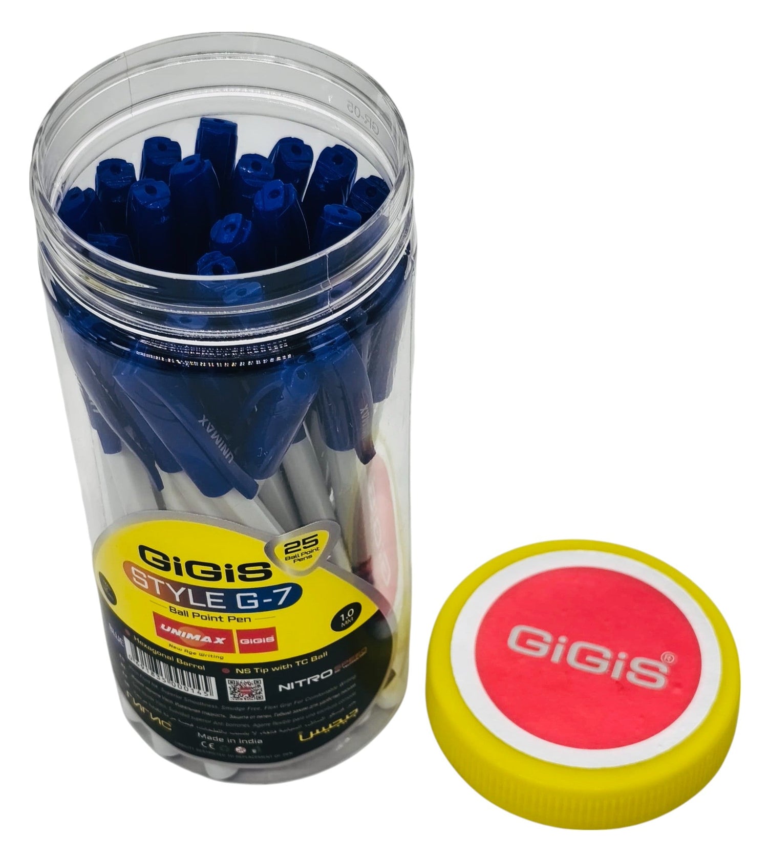 GIGIS 25pcs Style G - 7 Ball Point Pen 1.0mm, Blue - Al Kabayel Discount CentreGIGIS 25pcs Style G - 7 Ball Point Pen 1.0mm, BluePens, Pencils & MarkersGIGISAl Kabayel Discount Centre
