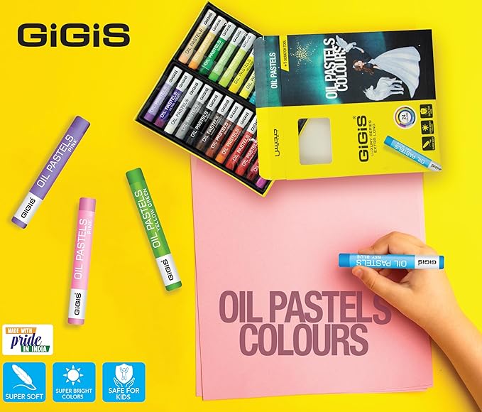 GIGIS Long Oil Pastel Colors 24 - Pieces - Al Kabayel Discount CentreGIGIS Long Oil Pastel Colors 24 - PiecesCrayonsGIGISAl Kabayel Discount Centre