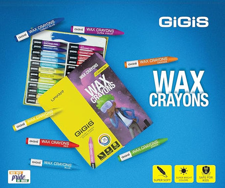 GIGIS Long Wax Crayons - 24 - Piece Set - Al Kabayel Discount CentreGIGIS Long Wax Crayons - 24 - Piece SetCrayonsGIGISAl Kabayel Discount Centre