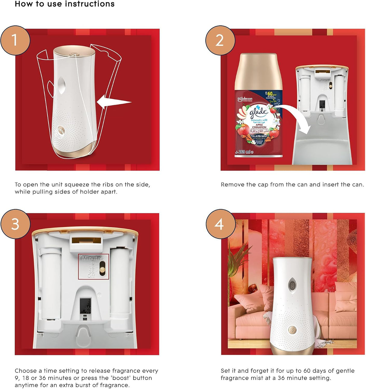 Glade Automatic Refill Apple Cinnamon, 269ml - Al Kabayel Discount CentreGlade Automatic Refill Apple Cinnamon, 269mlAir FreshenersSC JOHNSONAl Kabayel Discount Centre