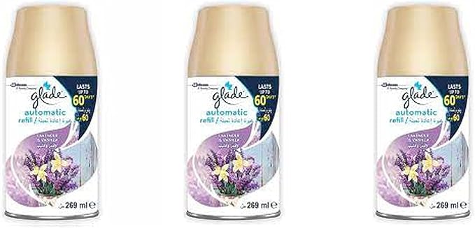 Glade Lavender & Vanilla Automatic Spray Refills Air Fresheners 6.2 oz (Pack of 6) - Al Kabayel Discount CentreGlade Lavender & Vanilla Automatic Spray Refills Air Fresheners 6.2 oz (Pack of 6)Home FragrancesGLADEAl Kabayel Discount Centre