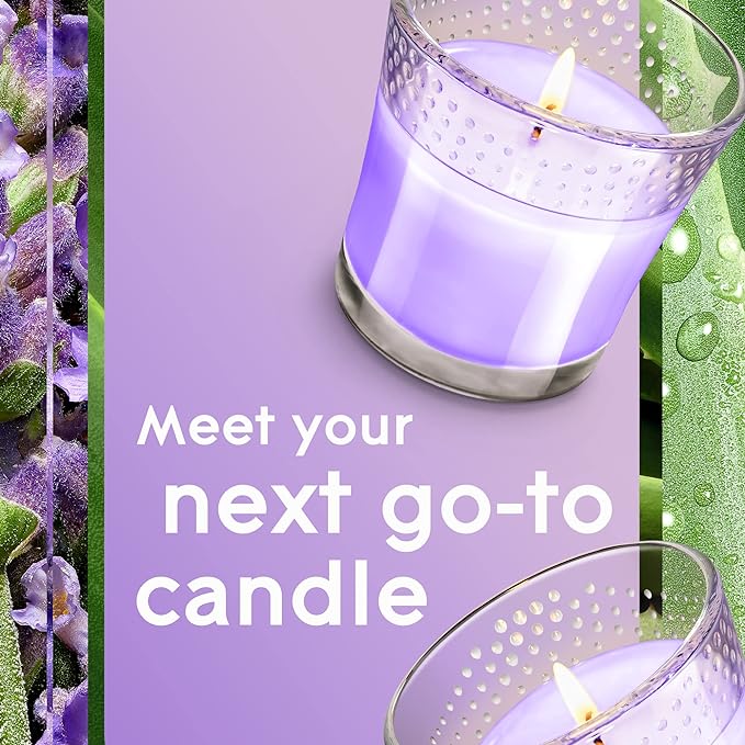 Glade Tranquil Lavender & Aloe Scented Candle, Fragrance Infused With Essential Oils, 3.4Oz - Al Kabayel Discount CentreGlade Tranquil Lavender & Aloe Scented Candle, Fragrance Infused With Essential Oils, 3.4OzHome FragrancesGLADEAl Kabayel Discount Centre