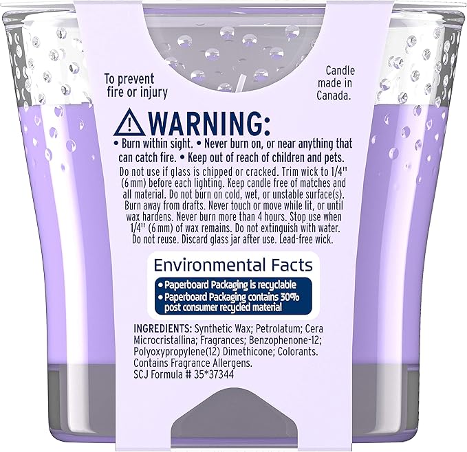 Glade Tranquil Lavender & Aloe Scented Candle, Fragrance Infused With Essential Oils, 3.4Oz - Al Kabayel Discount CentreGlade Tranquil Lavender & Aloe Scented Candle, Fragrance Infused With Essential Oils, 3.4OzHome FragrancesGLADEAl Kabayel Discount Centre