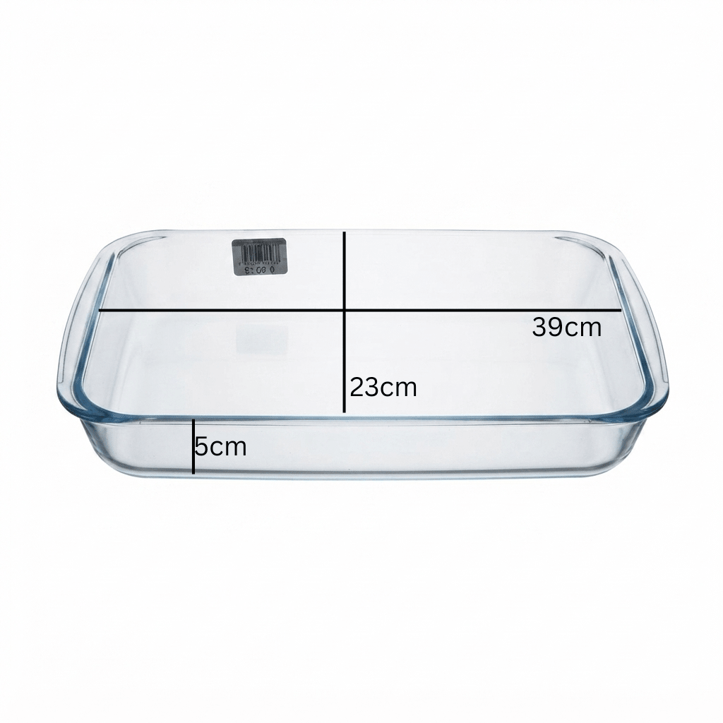 Glass Baking Dish 3L Rectangular — 39 × 23 × 5 cm - Al Kabayel Discount CentreGlass Baking Dish 3L Rectangular — 39 × 23 × 5 cmRoasting PansAKDCAl Kabayel Discount Centre