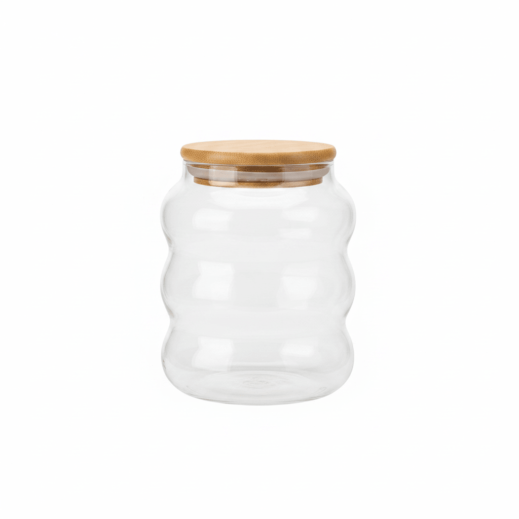 Glass Jar with Bamboo Lid – 400ml / 700ml - Al Kabayel Discount CentreGlass Jar with Bamboo Lid – 400ml / 700mlOrganizers & AccessoriesAKDCAl Kabayel Discount Centre