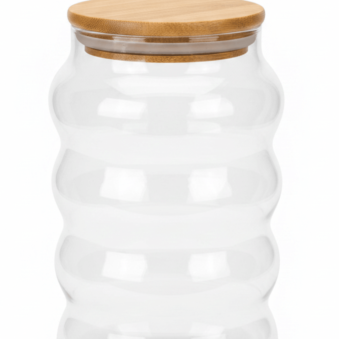 Glass Jar with Bamboo Lid – 400ml / 700ml - Al Kabayel Discount CentreGlass Jar with Bamboo Lid – 400ml / 700mlOrganizers & AccessoriesAKDCAl Kabayel Discount Centre