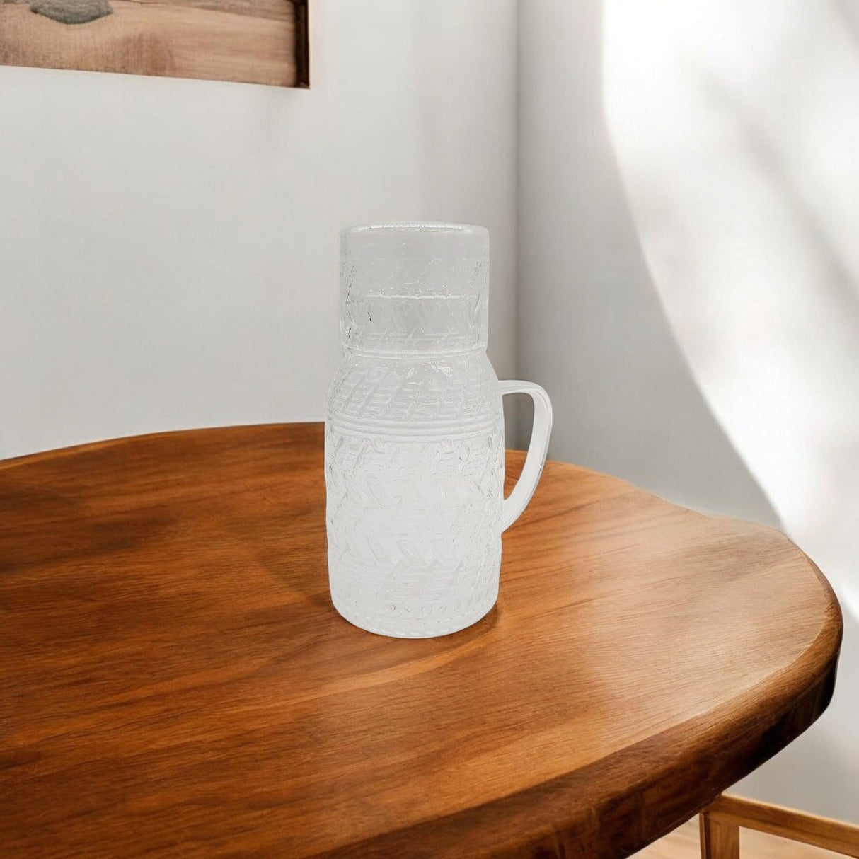 Glass Jug W/Cup LID 1036 - 27 Height 26CM 1100ML - Al Kabayel Discount CentreGlass Jug W/Cup LID 1036 - 27 Height 26CM 1100MLJugsAKDCAl Kabayel Discount Centre