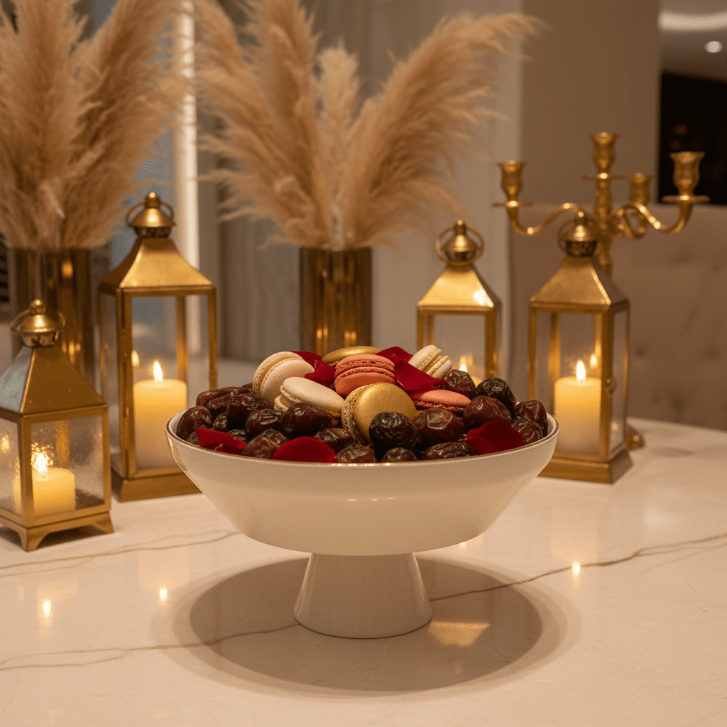 Glore Elegant Round Cream Ceramic Footed Candy Bowl with Gold Rim Decorative Serving Dish 24 cm - Al Kabayel Discount CentreGlore Elegant Round Cream Ceramic Footed Candy Bowl with Gold Rim Decorative Serving Dish 24 cmBowlsGLOREAl Kabayel Discount Centre