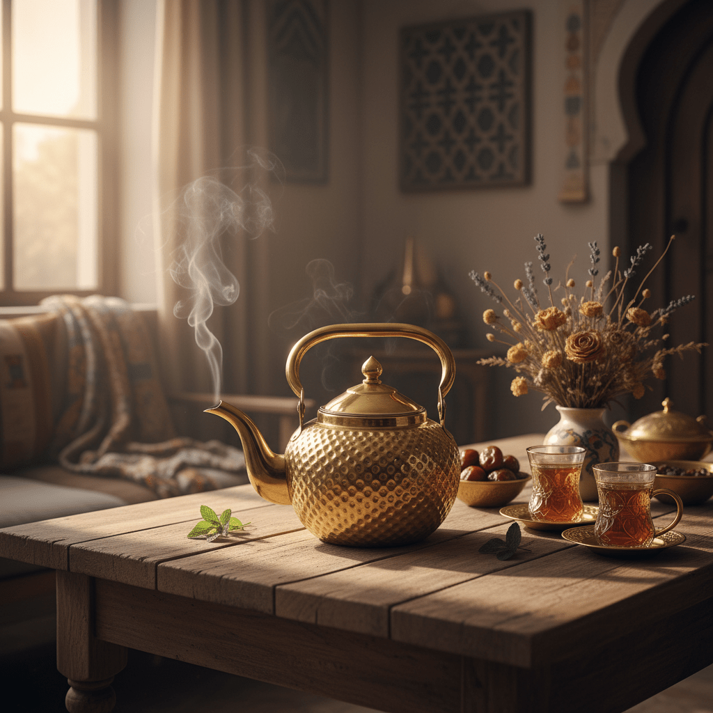 Gold Hammered Metal Tea Kettle 1.2 Litre | Traditional Arabic & Moroccan Style Tea Kettle | - Al Kabayel Discount CentreGold Hammered Metal Tea Kettle 1.2 Litre | Traditional Arabic & Moroccan Style Tea Kettle |Tea/Coffee PotsAKDCAl Kabayel Discount Centre
