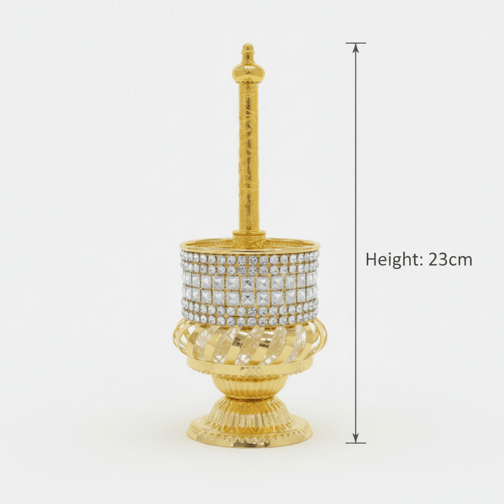 Gold Metal & Crystal Rosewater Sprinkler 23cm - Al Kabayel Discount CentreGold Metal & Crystal Rosewater Sprinkler 23cmPerfume BottlesAKDCAl Kabayel Discount Centre