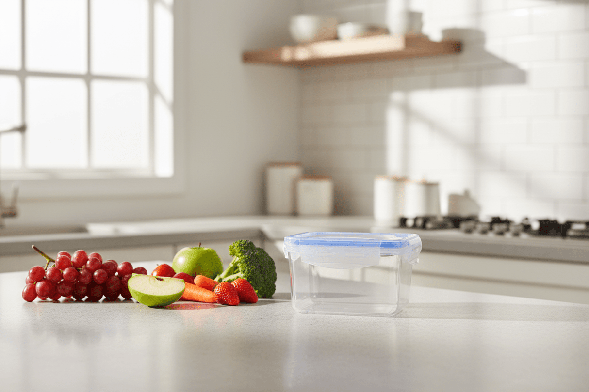 Golden Lock Plastic Rectangular Food container With Lid 380ml - Blue&Transparent - Al Kabayel Discount CentreGolden Lock Plastic Rectangular Food container With Lid 380ml - Blue&TransparentFood ContainersGolden LockAl Kabayel Discount Centre