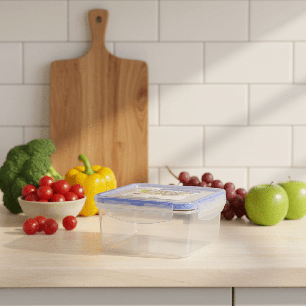 Golden Lock Plastic Square Food container 600ml - Blue&Transparent - Al Kabayel Discount CentreGolden Lock Plastic Square Food container 600ml - Blue&TransparentFood ContainersGolden LockAl Kabayel Discount Centre