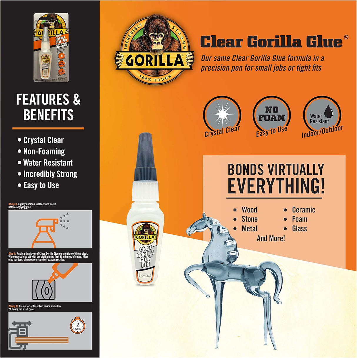 Gorilla Clear Glue (0.75 Ounce) – Heavy - Duty, Permanent Adhesive - Al Kabayel Discount CentreGorilla Clear Glue (0.75 Ounce) – Heavy - Duty, Permanent AdhesiveGlueGORILLAAl Kabayel Discount Centre
