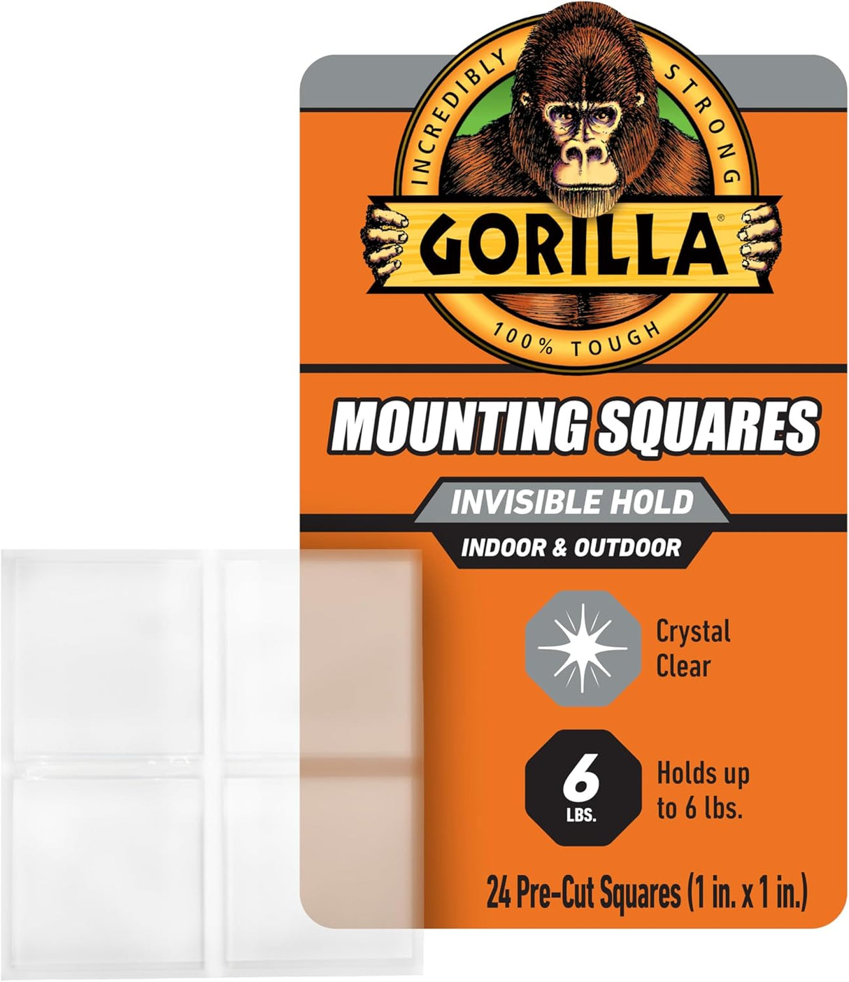 Gorilla Ultra - Strong Clear Mounting Tape Squares – 24 Pre - Cut Adhesive Tabs - Al Kabayel Discount CentreGorilla Ultra - Strong Clear Mounting Tape Squares – 24 Pre - Cut Adhesive TabsTapes & Packaging TapesGORILLAAl Kabayel Discount Centre