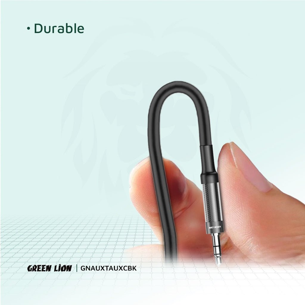 GREEN LION AUX to AUX Braided Cable 1meter - Black - Al Kabayel Discount CentreGREEN LION AUX to AUX Braided Cable 1meter - BlackCords & AdaptersGREEN LIONAl Kabayel Discount Centre