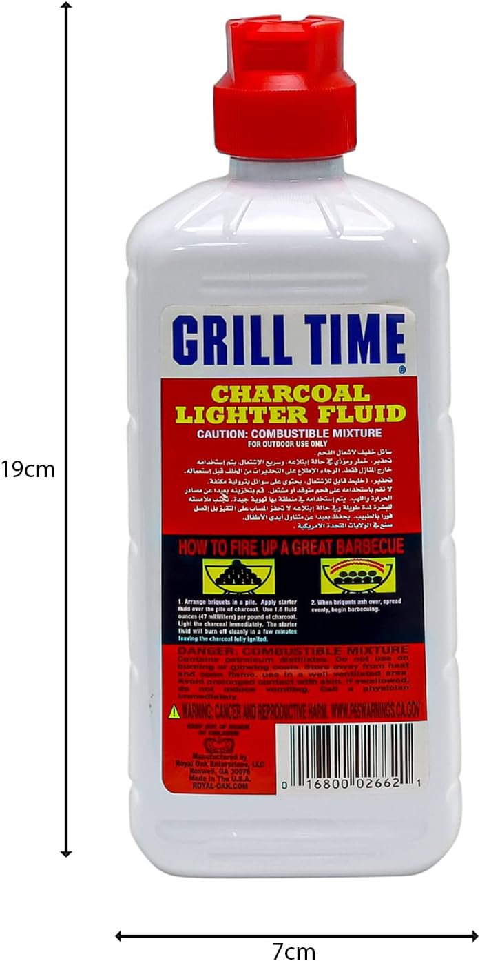 GRILL Time Charcoal Lighter Fluid BBQ fire fluid. Barbecue lighter. Quickly & Easily Ignite BBQ Grills With Lighter Fluid. odorless fluid Pack of 3 - Al Kabayel Discount CenterGRILL Time Charcoal Lighter Fluid BBQ fire fluid. Barbecue lighter. Quickly & Easily Ignite BBQ Grills With Lighter Fluid. odorless fluid Pack of 3Barbecue & Outdoor DiningGRILL TIMEAl Kabayel Discount Center