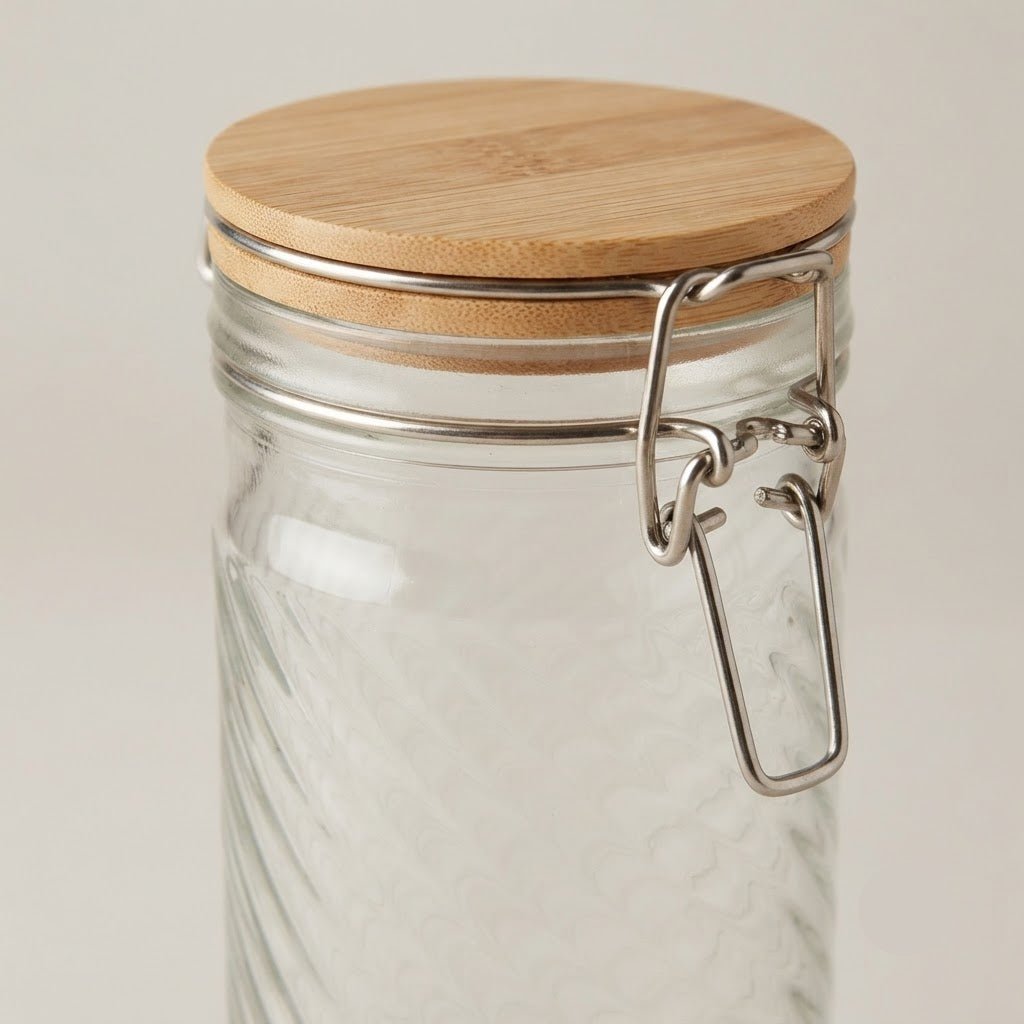 Hamid Glass Jar with Clip Lid - 1800ml - Al Kabayel Discount CentreHamid Glass Jar with Clip Lid - 1800mlJars & Food SaversHAMIDAl Kabayel Discount Centre