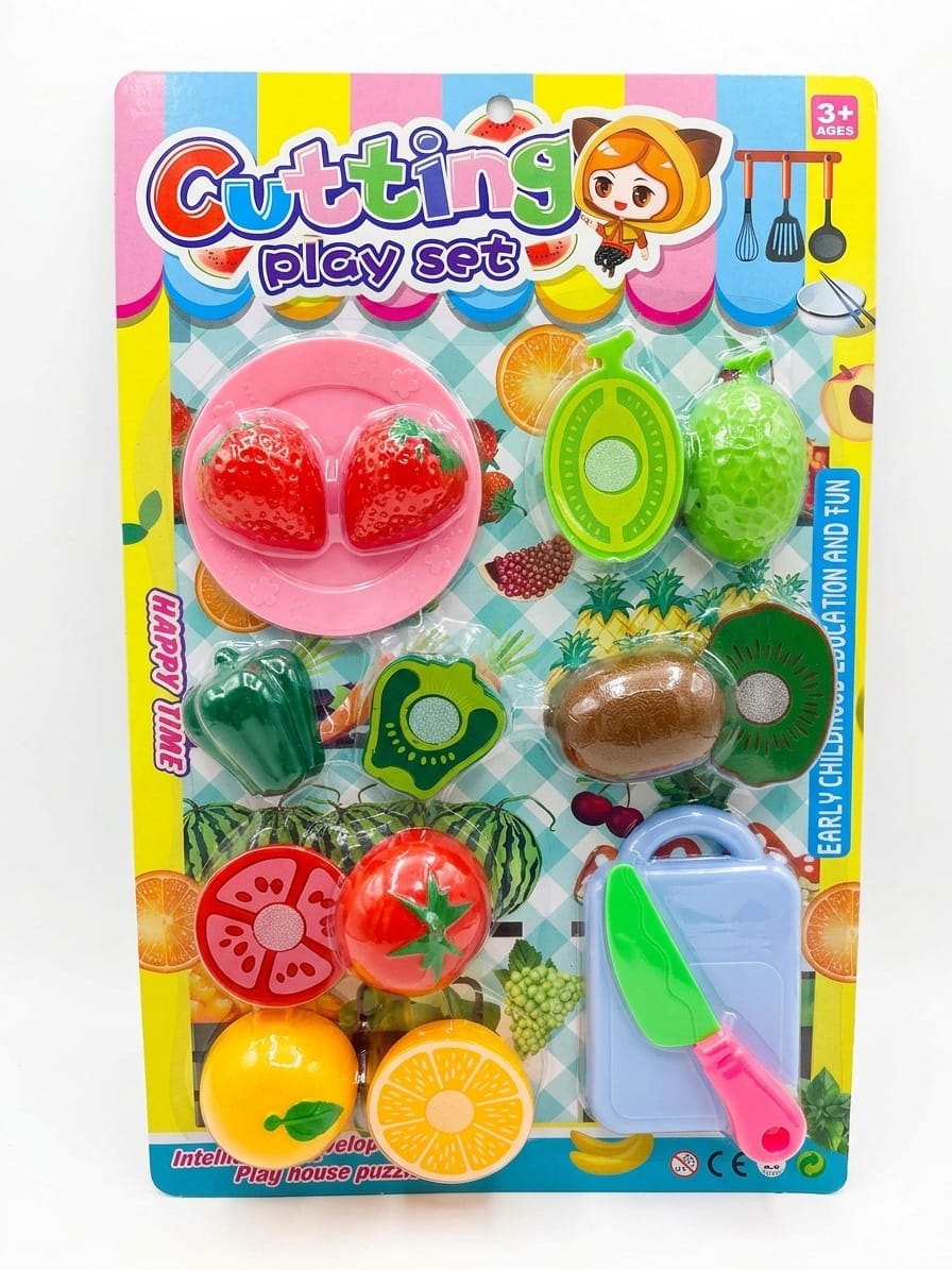 Happy Time Cutting Play Set Pretend Kitchen Toy (Ages 3+) - Al Kabayel Discount CentreHappy Time Cutting Play Set Pretend Kitchen Toy (Ages 3+)ToysHAPPY TIMEAl Kabayel Discount Centre