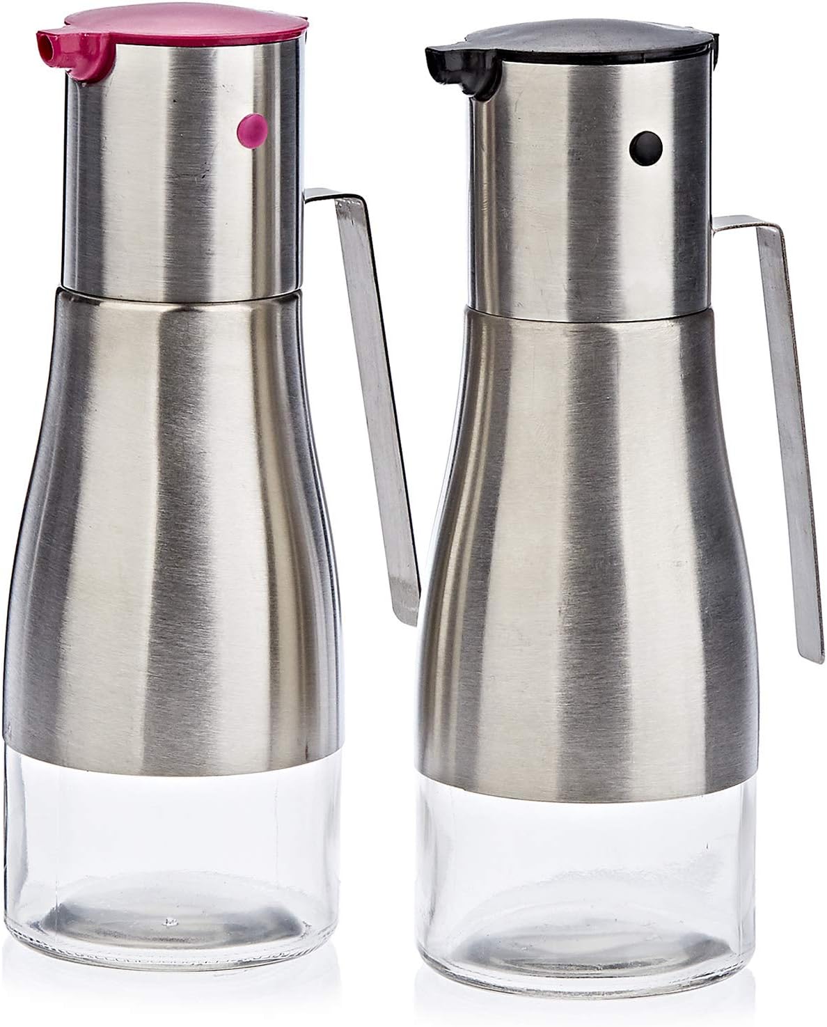 Harmony 2-Piece Oil & Vinegar Bottle Set – Silver - Al Kabayel Discount CentreHarmony 2-Piece Oil & Vinegar Bottle Set – SilverKitchen Utensils & GadgetsHARMONYAl Kabayel Discount Centre