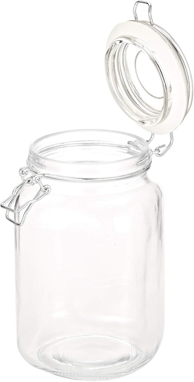 Harmony 2724623305677 Glass Jar with Glass Lid and Metal Clip, 1500 ml - Al Kabayel Dicount CenterHarmony 2724623305677 Glass Jar with Glass Lid and Metal Clip, 1500 mlglass jarharmonyAl Kabayel Dicount Center