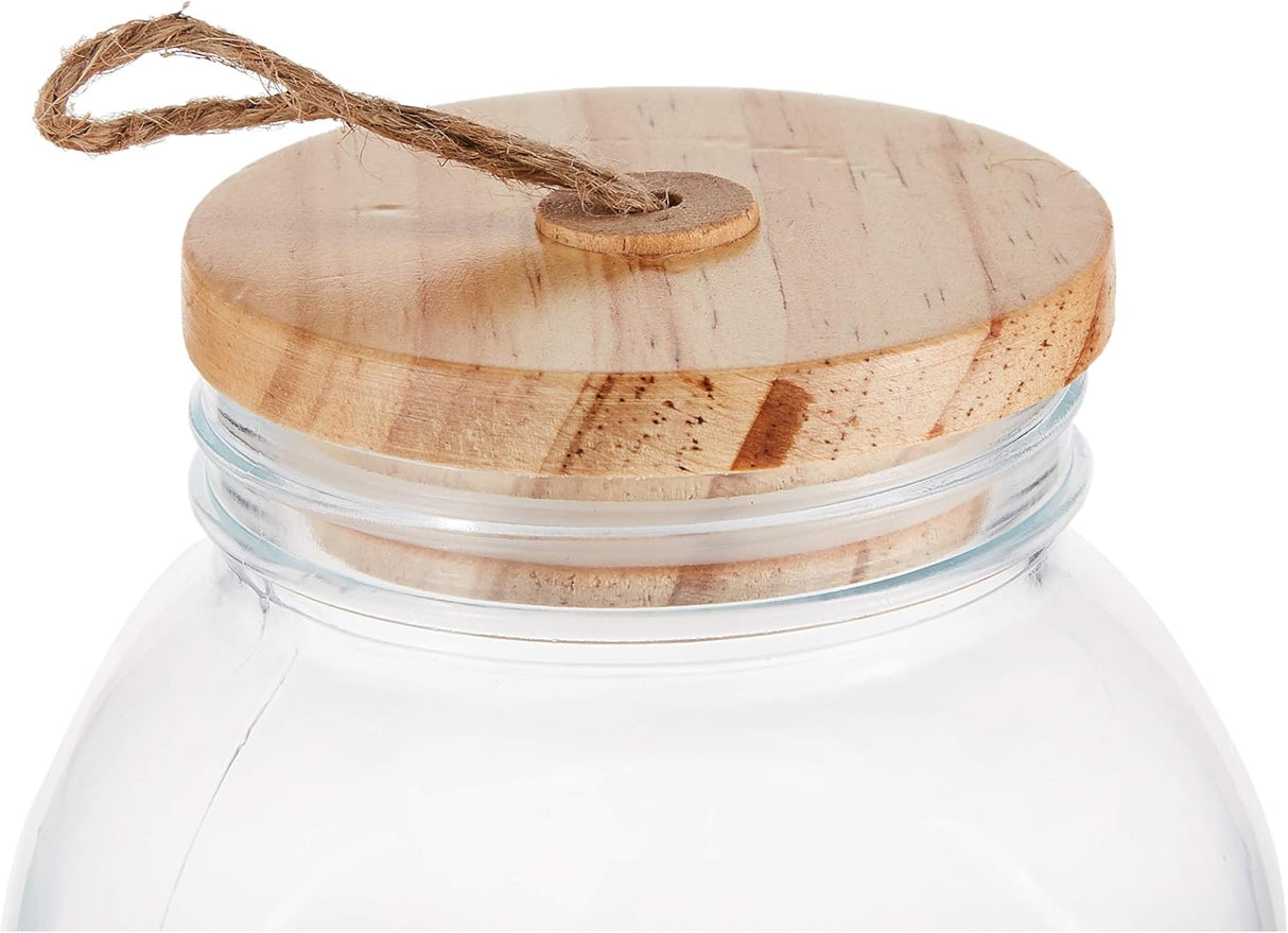 Harmony 2724623316215 680 ml Glass Jar with Wooden Lid - Al Kabayel Dicount CenterHarmony 2724623316215 680 ml Glass Jar with Wooden Lidglass jarharmonyAl Kabayel Dicount Center