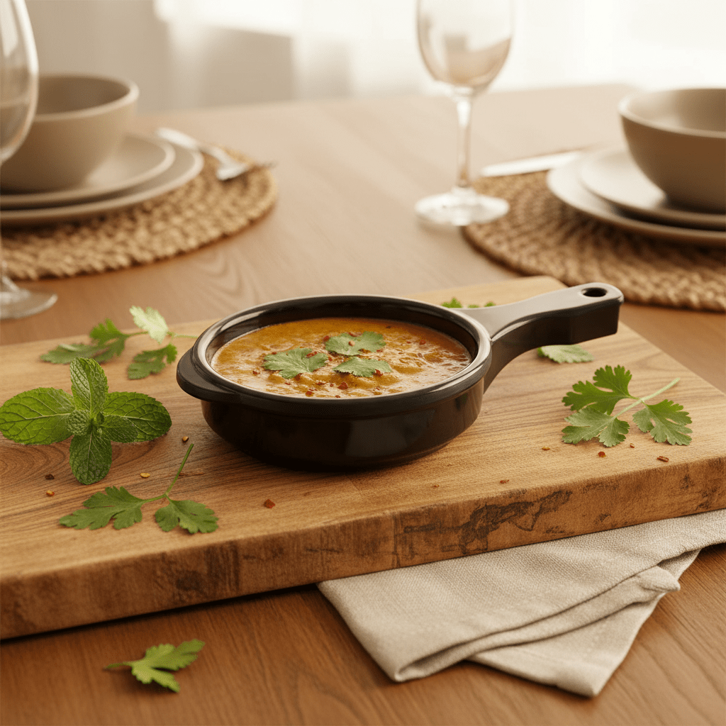 Harmony Black Melamine Serving Bowl with Handle 12 cm Durable Bowl for Serving Curry Snacks and Side Dishes with Easy Grip - Al Kabayel Discount CentreHarmony Black Melamine Serving Bowl with Handle 12 cm Durable Bowl for Serving Curry Snacks and Side Dishes with Easy GripBowlsHARMONYAl Kabayel Discount Centre