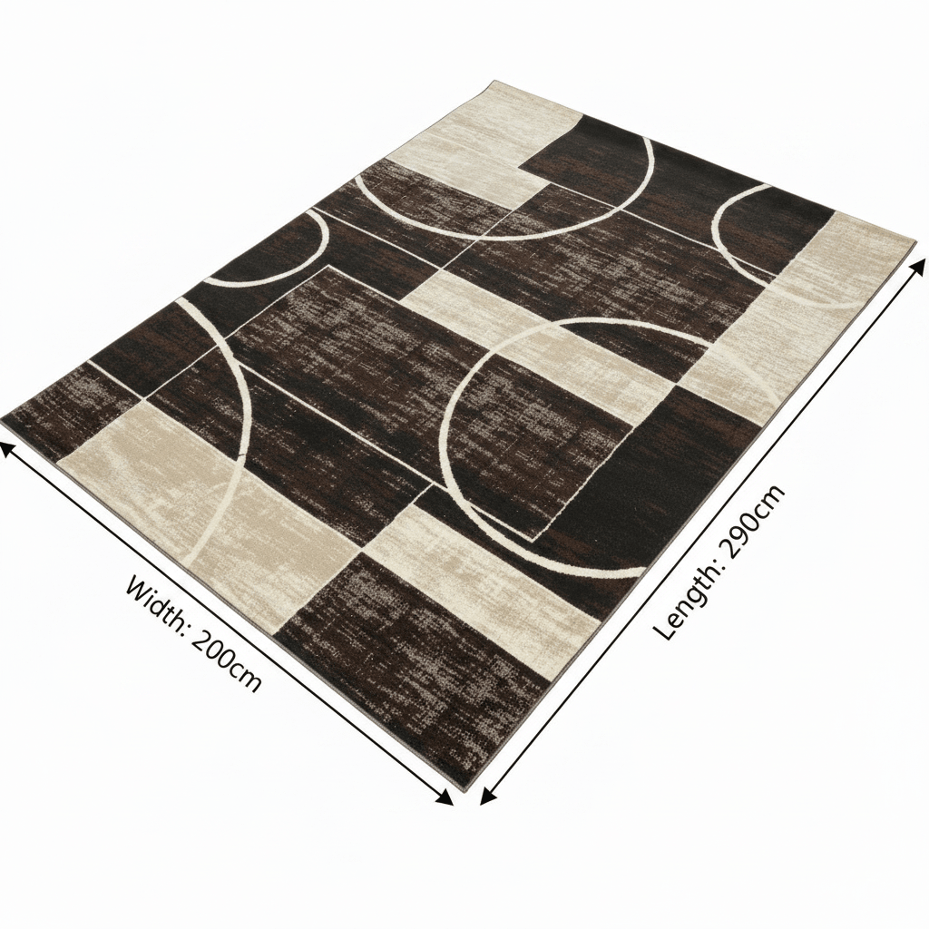 Harmony Kristal polyester Carpet – Brown & Dark Vizon Made in Turkey - 200×290 cm - Al Kabayel Discount CentreHarmony Kristal polyester Carpet – Brown & Dark Vizon Made in Turkey - 200×290 cmDoormatsHARMONYAl Kabayel Discount Centre