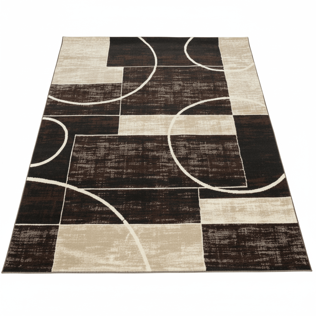 Harmony Kristal polyester Carpet – Brown & Dark Vizon Made in Turkey - 200×290 cm - Al Kabayel Discount CentreHarmony Kristal polyester Carpet – Brown & Dark Vizon Made in Turkey - 200×290 cmDoormatsHARMONYAl Kabayel Discount Centre