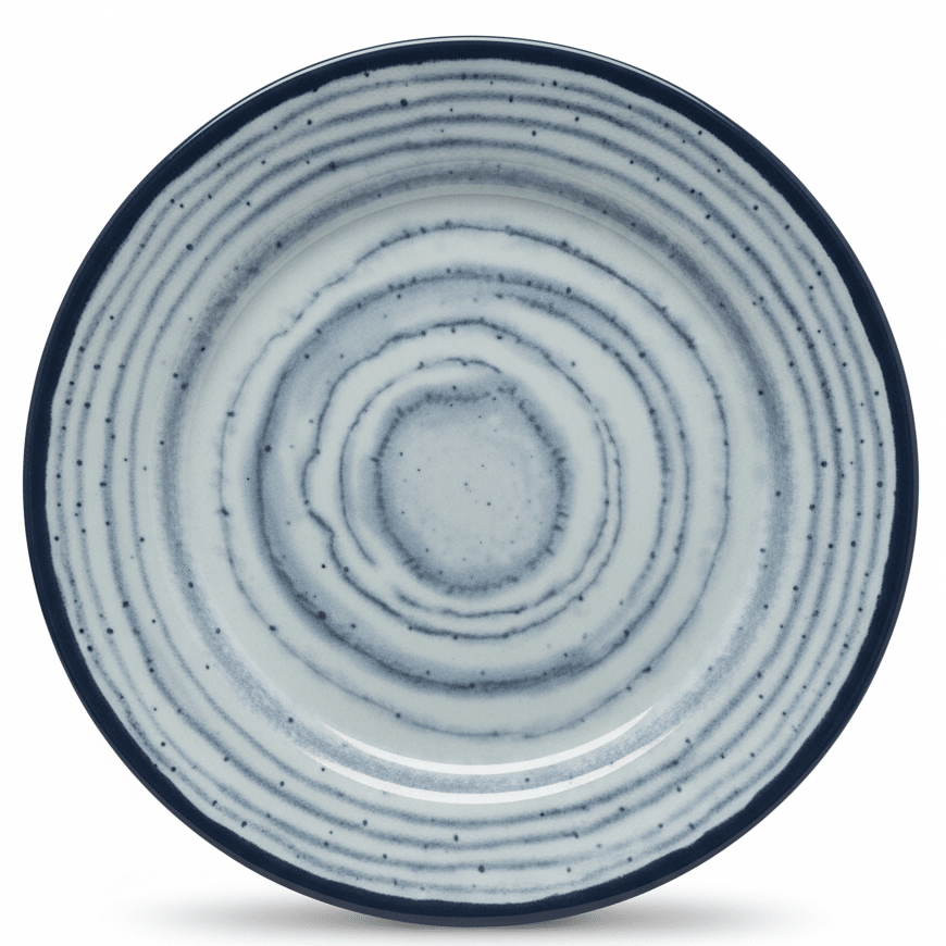 Harmony Melamine Blue Elegant Pattern Round Dessert Plate Decorative Serving Plate for Cakes and Sweets – 7.5 Inch - Al Kabayel Discount CentreHarmony Melamine Blue Elegant Pattern Round Dessert Plate Decorative Serving Plate for Cakes and Sweets – 7.5 InchPlatesHARMONYAl Kabayel Discount Centre