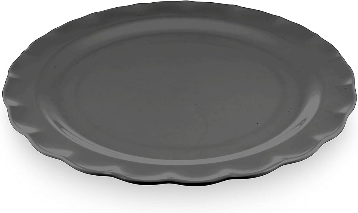 Harmony Melamine Horeca Big Serving Flower Plate - 36.5cmX2cm - Black - Al Kabayel Discount CentreHarmony Melamine Horeca Big Serving Flower Plate - 36.5cmX2cm - BlackPlatesHARMONYAl Kabayel Discount Centre