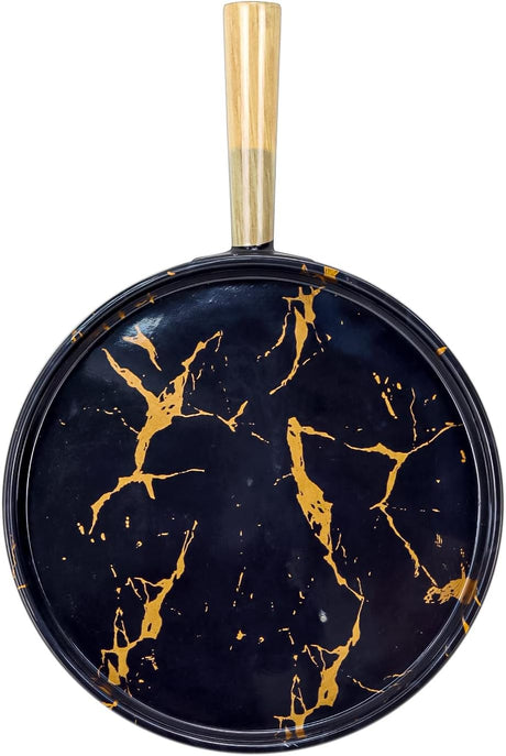 Harmony Melamine Horeca Handle Plate White Or Black With Gold Crack 36x24x4Cm - Al Kabayel Dicount CenterHarmony Melamine Horeca Handle Plate White Or Black With Gold Crack 36x24x4CmplatesharmonyAl Kabayel Dicount Center