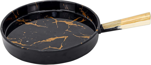 Harmony Melamine Horeca Handle Plate White Or Black With Gold Crack 36x24x4Cm - Al Kabayel Dicount CenterHarmony Melamine Horeca Handle Plate White Or Black With Gold Crack 36x24x4CmplatesharmonyAl Kabayel Dicount Center