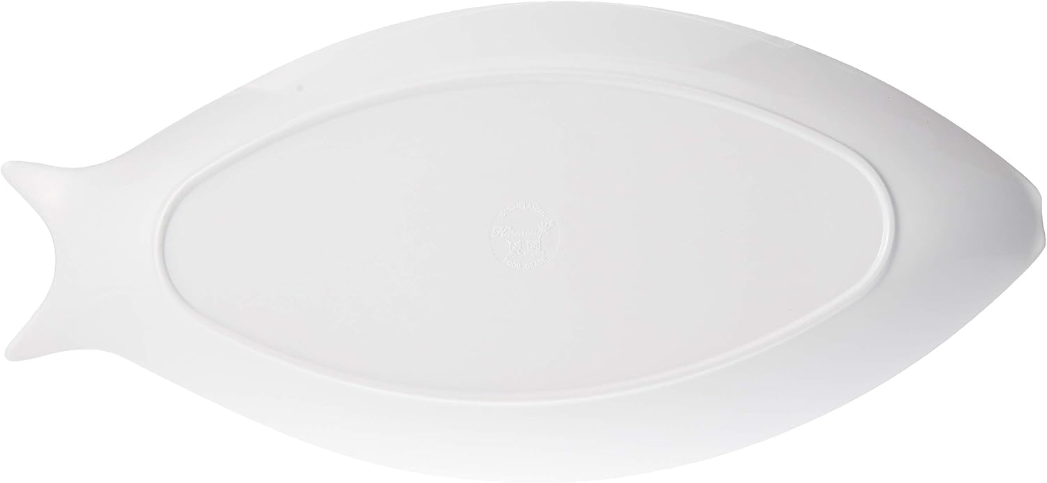Harmony Melamine Horeca Serving Fish Plate - 45.5cmX20.7cmX3cm - White - Al Kabayel Discount CentreHarmony Melamine Horeca Serving Fish Plate - 45.5cmX20.7cmX3cm - WhitePlatesHARMONYAl Kabayel Discount Centre