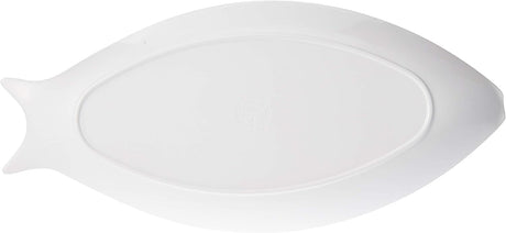 Harmony Melamine Horeca Serving Fish Plate - 45.5cmX20.7cmX3cm - White - Al Kabayel Discount CentreHarmony Melamine Horeca Serving Fish Plate - 45.5cmX20.7cmX3cm - WhitePlatesHARMONYAl Kabayel Discount Centre