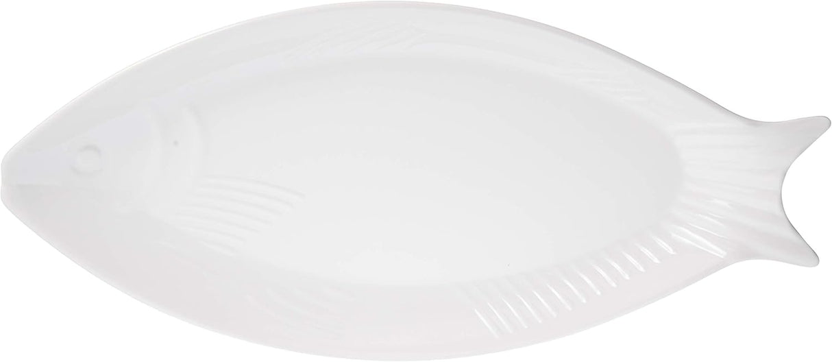 Harmony Melamine Horeca Serving Fish Plate - 45.5cmX20.7cmX3cm - White - Al Kabayel Discount CentreHarmony Melamine Horeca Serving Fish Plate - 45.5cmX20.7cmX3cm - WhitePlatesHARMONYAl Kabayel Discount Centre