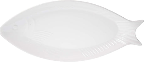 Harmony Melamine Horeca Serving Fish Plate - 45.5cmX20.7cmX3cm - White - Al Kabayel Discount CentreHarmony Melamine Horeca Serving Fish Plate - 45.5cmX20.7cmX3cm - WhitePlatesHARMONYAl Kabayel Discount Centre