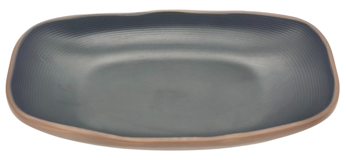 HARMONY Melamine Oval Plate 18cm*10cm*2cm, Brown/Black - Al Kabayel Discount CentreHARMONY Melamine Oval Plate 18cm*10cm*2cm, Brown/BlackPlatesHARMONYAl Kabayel Discount Centre