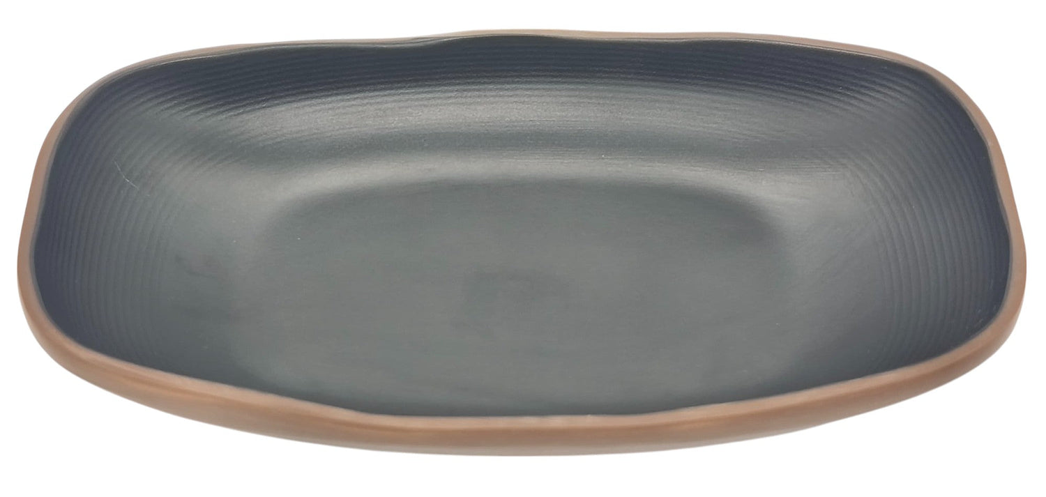 HARMONY Melamine Oval Plate 18cm*10cm*2cm, Brown/Black - Al Kabayel Discount CentreHARMONY Melamine Oval Plate 18cm*10cm*2cm, Brown/BlackPlatesHARMONYAl Kabayel Discount Centre