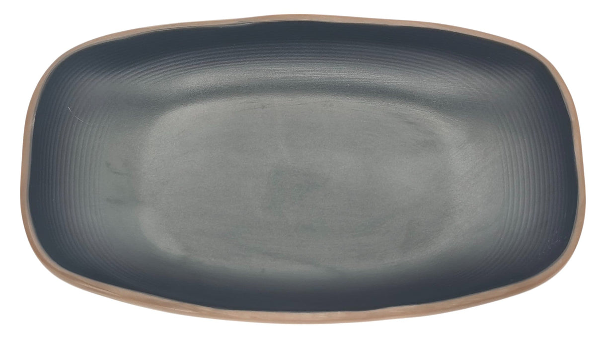 HARMONY Melamine Oval Plate 18cm*10cm*2cm, Brown/Black - Al Kabayel Discount CentreHARMONY Melamine Oval Plate 18cm*10cm*2cm, Brown/BlackPlatesHARMONYAl Kabayel Discount Centre