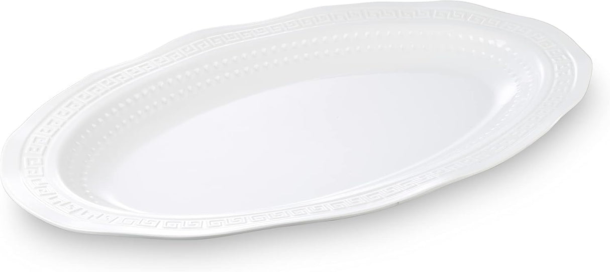 Harmony Melamine Oval Serving Tray - 51cmX34cm - White - Al Kabayel Discount CentreHarmony Melamine Oval Serving Tray - 51cmX34cm - WhiteServing TraysHARMONYAl Kabayel Discount Centre