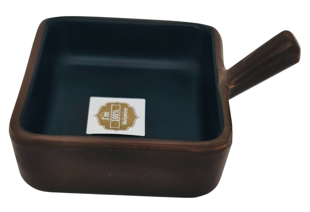 HARMONY Melamine Sauce Dish with Handle 7cm*6cm*2cm, Brown/Black - Al Kabayel Discount CentreHARMONY Melamine Sauce Dish with Handle 7cm*6cm*2cm, Brown/BlackBowlsHARMONYAl Kabayel Discount Centre