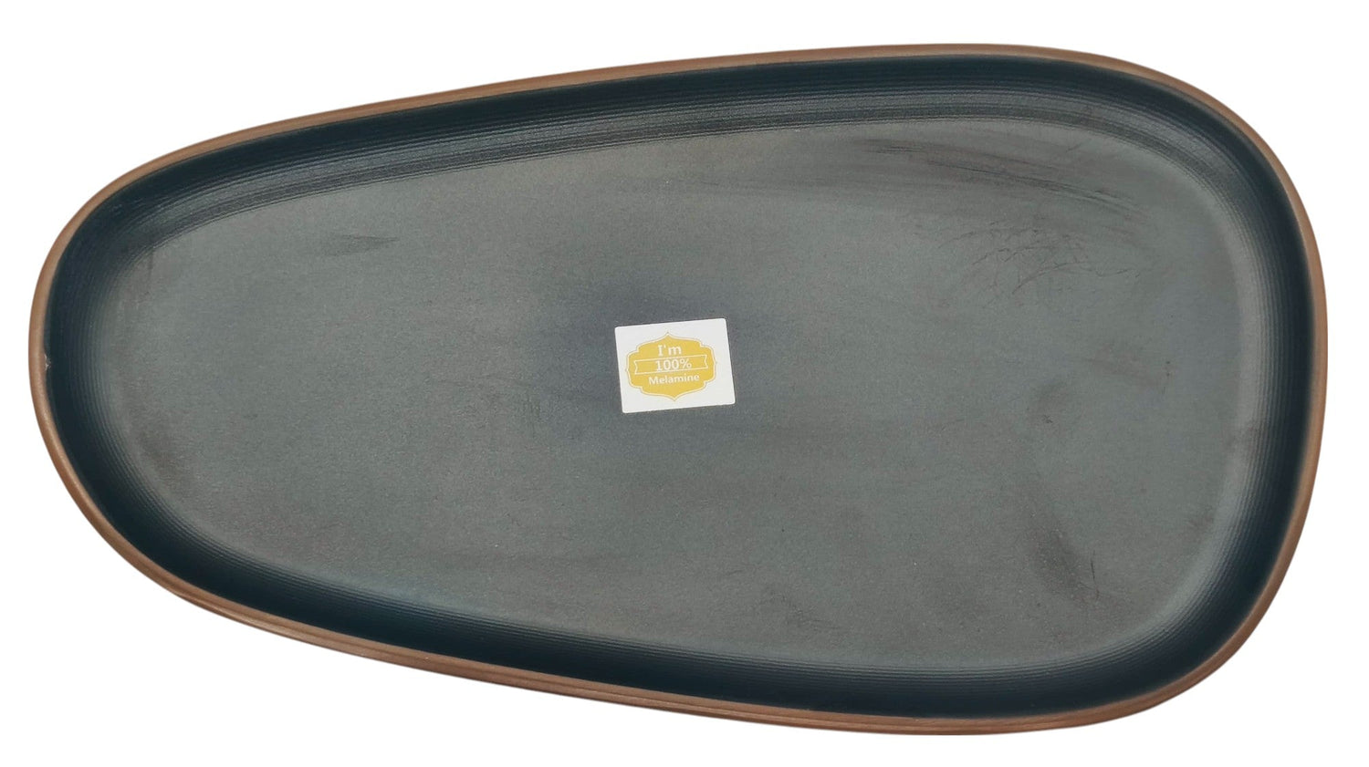 HARMONY Melamine Serving Plate 23cm*12cm*2cm, Brown/Black - Al Kabayel Discount CentreHARMONY Melamine Serving Plate 23cm*12cm*2cm, Brown/BlackPlatesHARMONYAl Kabayel Discount Centre