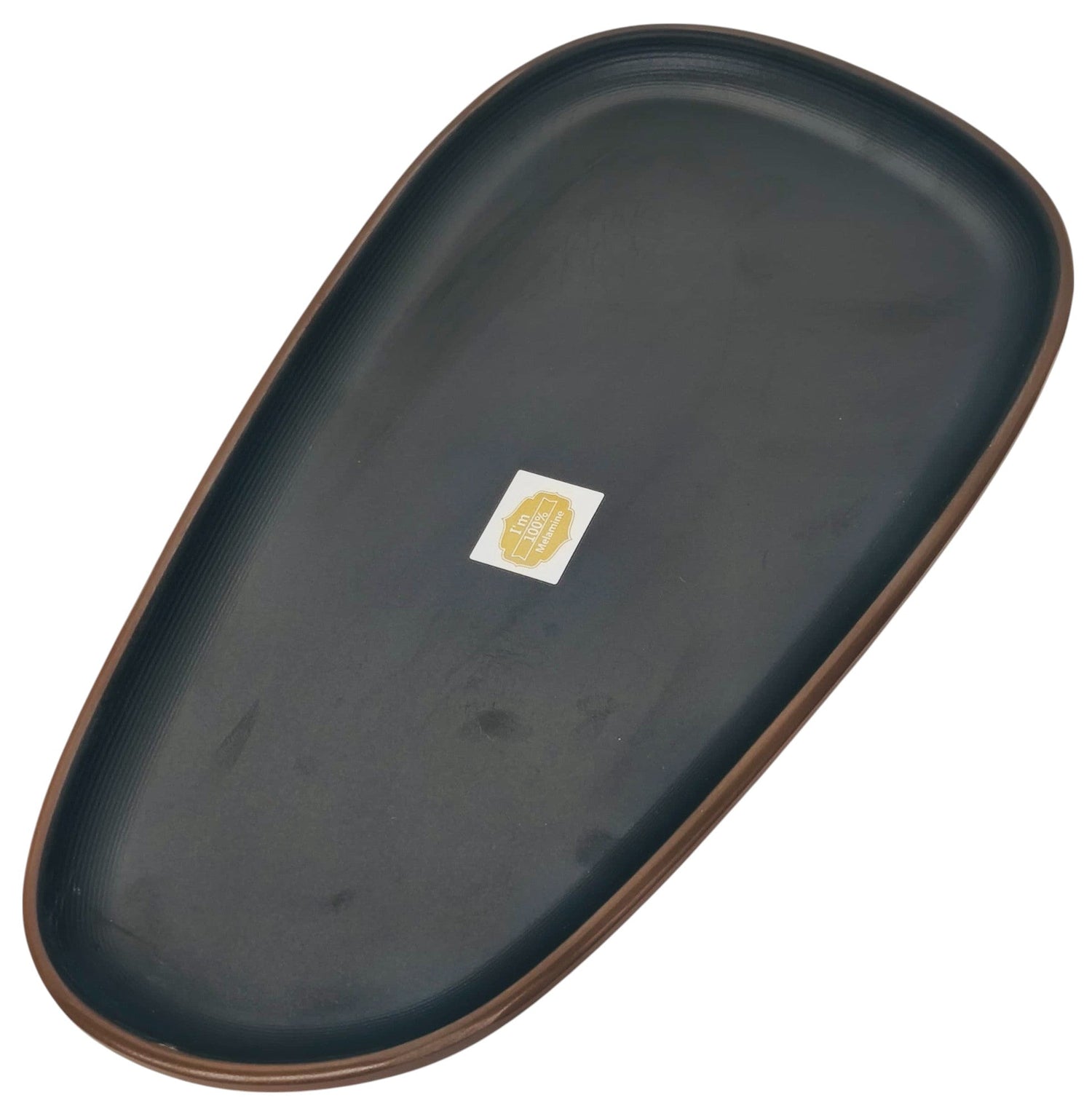 HARMONY Melamine Serving Plate 23cm*12cm*2cm, Brown/Black - Al Kabayel Discount CentreHARMONY Melamine Serving Plate 23cm*12cm*2cm, Brown/BlackPlatesHARMONYAl Kabayel Discount Centre