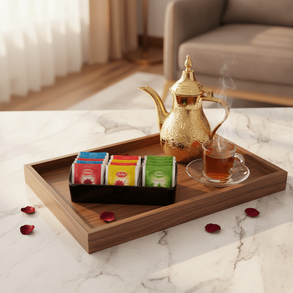 Harmony Premium Black 3 - Section Melamine Tea Bag Organizer Tray 13×10 cm Serving Tray - Al Kabayel Discount CentreHarmony Premium Black 3 - Section Melamine Tea Bag Organizer Tray 13×10 cm Serving TrayServing TraysHARMONYAl Kabayel Discount Centre