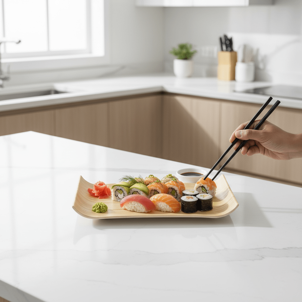 Harmony Premium Wood Grain Rectangular Melamine Serving Plate Durable Food Safe 10.5 Inch - Al Kabayel Discount CentreHarmony Premium Wood Grain Rectangular Melamine Serving Plate Durable Food Safe 10.5 InchServing TraysHARMONYAl Kabayel Discount Centre
